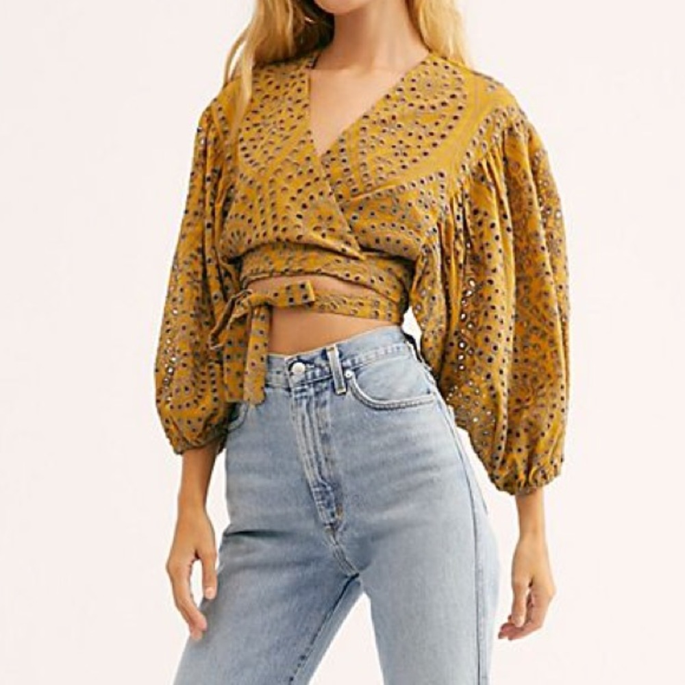 JPB Golden Sand Wrap Top